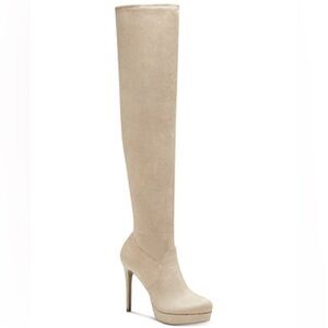 Thalia Sodi Women Medium Clarissa Over The Knee Boots, Taupe